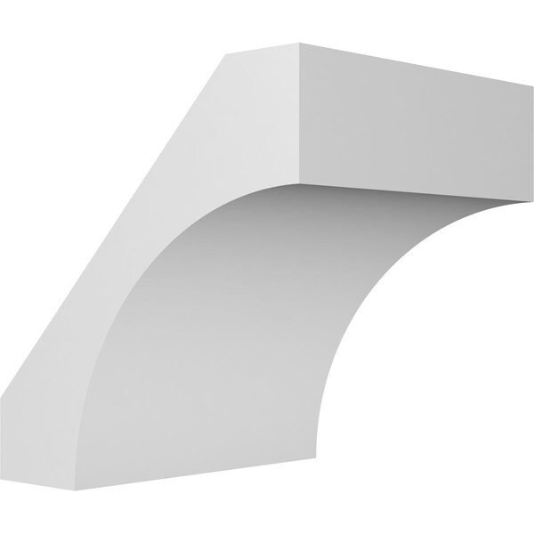 Ekena Millwork 5 1/2-in. W x 6-in. D x 6-in. H Westlake Architectural Grade PVC Knee Brace BRCP055X06X06WTL - main